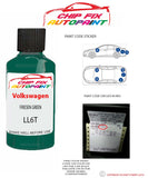 genuine Vw Vw T5 Van/Camper Friesen Green LL6T 1995-2012 Green Perfect match pen brush