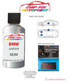 paint code location sticker Bmw 1 Series Glacier Silver A83M 2011-2022 Grey plate find code