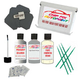 scratch paint repair kit Peugeot 207 Gris Aluminium 9K, EZR, EZRC 2001-2020 Silver Grey Touch Up Paint
