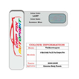 Paint code location for Vw A-Mpv Summer Blue LA5F 2002-2018 Blue Code sticker paint plate chip pen paint