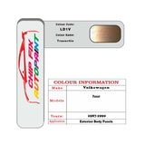Vw Passat Travertin LD1V 1987-1990 Brown/Beige/Gold paint code location sticker