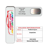 Paint code location for Vw Vento Terra Beige LD1Y 2010-2015 Brown/Beige/Gold Code sticker paint plate chip pen paint