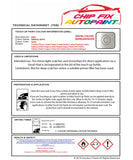Data Safety Sheet Bmw 1 Series Mineral White Wa96 2008-2022 White Instructions for use paint