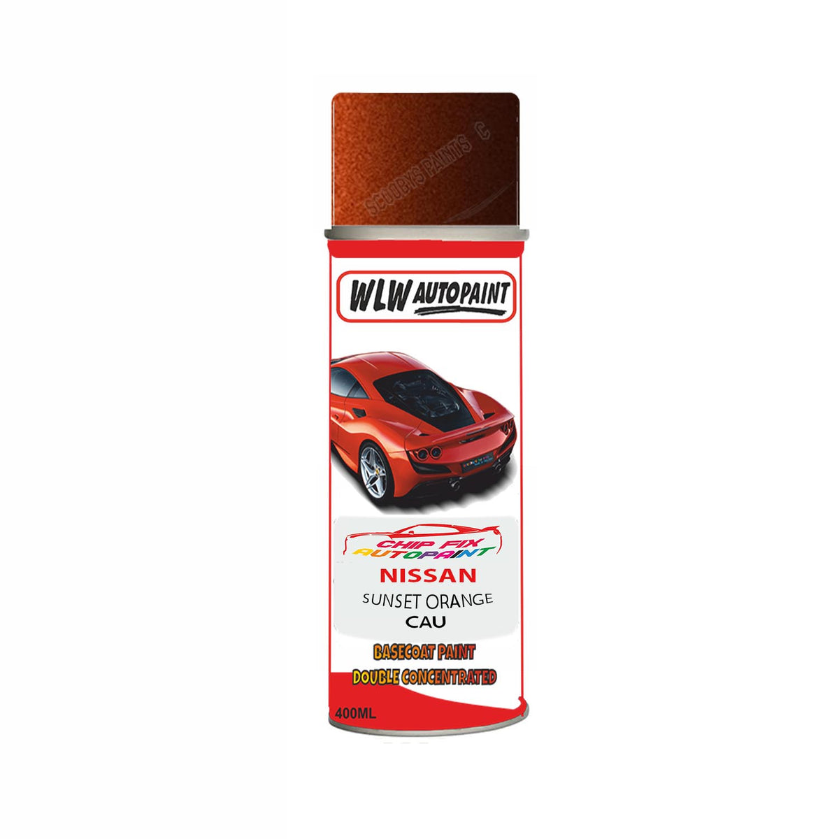 NISSAN SUNSET ORANGE Code CAU Car Aerosol Spray Paint Can Car