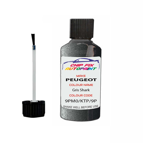 Paint For Peugeot 207 Coupe Gris Shark 9PM0, KTP, 9PM0 2006-2017 Silver Grey Touch Up Paint
