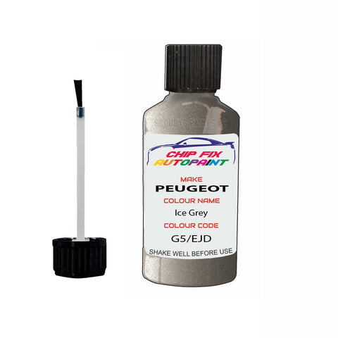 Paint For Peugeot Traveller Ice Grey G5, EJD 2015-2021 Silver Grey Touch Up Paint