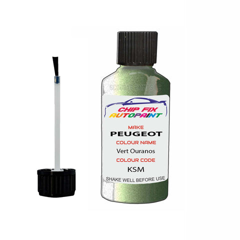 Paint For Peugeot 307 Vert Ouranos KSM 2000-2005 Green Touch Up Paint