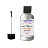 Paint For Peugeot 107 Urban Move 4 Gris Gallium KTB 2005-2022 Silver Grey Touch Up Paint