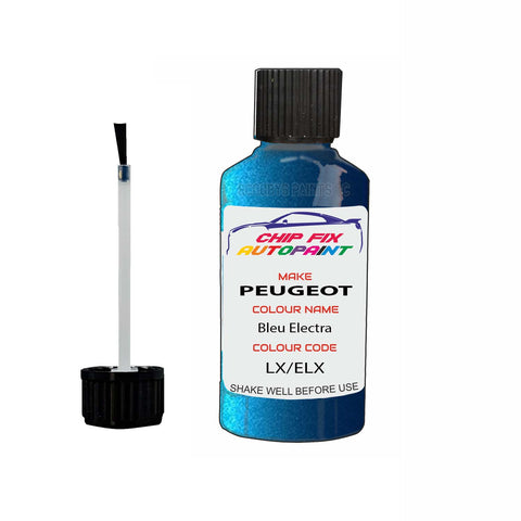 Paint For Peugeot 107 Bleu Electra LX, ELX 2008-2016 Blue Touch Up Paint