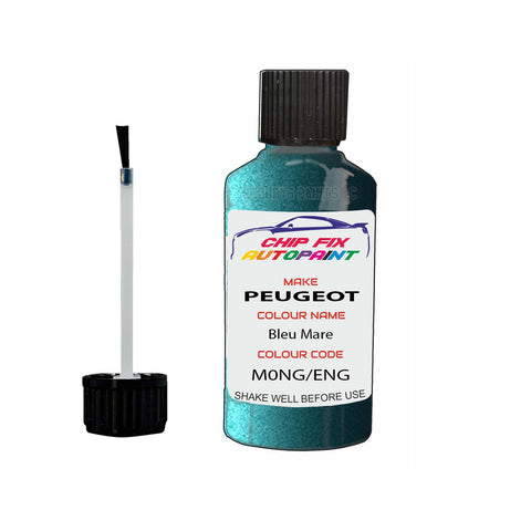Paint For Peugeot 806 Bleu Mare M0NG, ENG 1994-1999 Blue Touch Up Paint