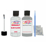 Primer undercoat anti rust Renault Megane Coupe Blanc Glacier 1996-2022 Touch up scratch Paint White