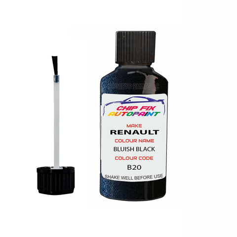 Paint For Renault Fluence Bluish Black 2012-2013 Touch up scratch Paint Black