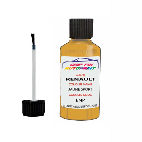 Paint For Renault Megane RS Jaune Sport 2009-2011 Touch up scratch Paint Yellow