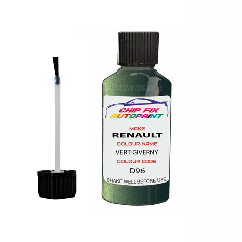 Paint For Renault Megane Vert Giverny 2001-2013 Touch up scratch Paint Green