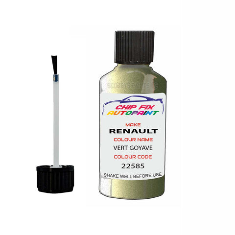 Paint For Renault Megane Vert Goyave 2006-2006 Touch up scratch Paint Green