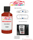 paint code location plate Peugeot J5 Van Rouge Grenade 1569 1983-1990 Red Touch Up Paint
