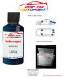 genuine Vw Vw Polo Shadow Blue LD5Q 2002-2016 Blue Perfect match pen brush