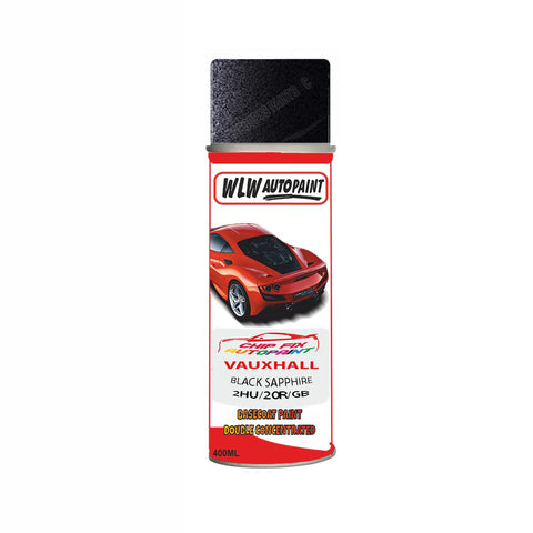 Aerosol Spray Paint For Vauxhall Astra Converible Black Sapphire Code 2Hu/20R/Gbg 2002-2011