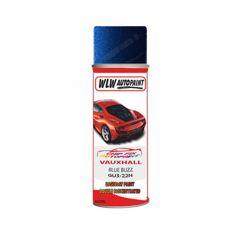 Aerosol Spray Paint For Vauxhall Astra Cabrio Blue Buzz Code Gu3/22N 2012-2015