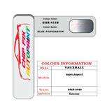 colour card paint for vauxhall Ampera Blue Persuasion Code Ggb/413B 2018 2019