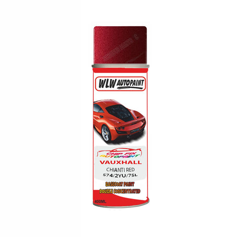 Aerosol Spray Paint For Vauxhall Astra Cabrio Chianti Red Code 574/2Yu/75L 1997-2004