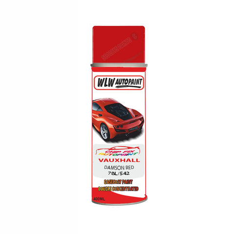 Aerosol Spray Paint For Vauxhall Omega Damson Red Code 78L/542 1987-1994