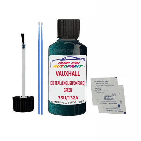 Paint For Vauxhall Sintra Dk Teal (English/Oxford) Green 35U/132A 1997-2000 Green Touch Up Paint