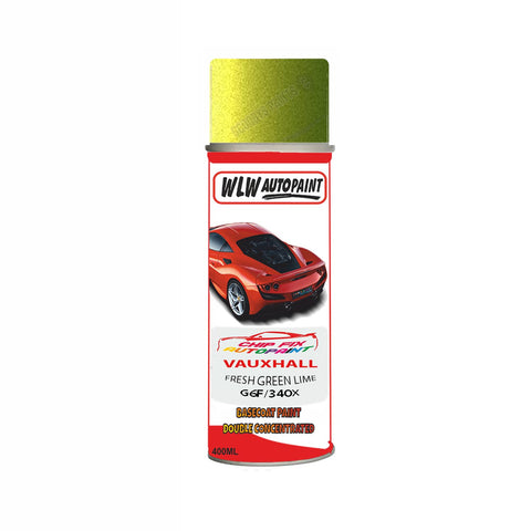 Aerosol Spray Paint For Vauxhall Karl Fresh Green Lime Code G6F/340X 2015-2017