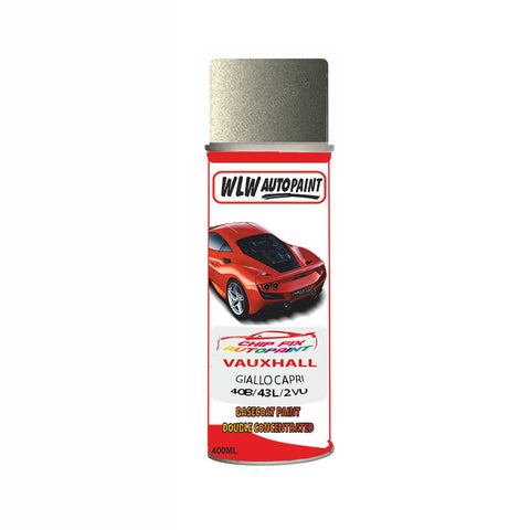 Aerosol Spray Paint For Vauxhall Astra Cabrio Giallo Capri Code 40B/43L/2Vu 2000-2003