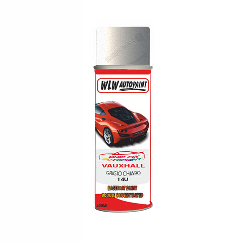Aerosol Spray Paint For Vauxhall Calibra Grigio Chiaro Code 14U 1993-2000