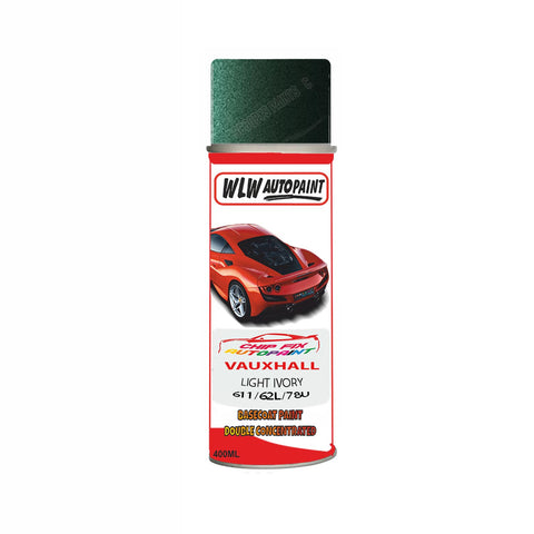 Aerosol Spray Paint For Vauxhall Carlton Light Ivory Code 611/62L/78U 1975-2019