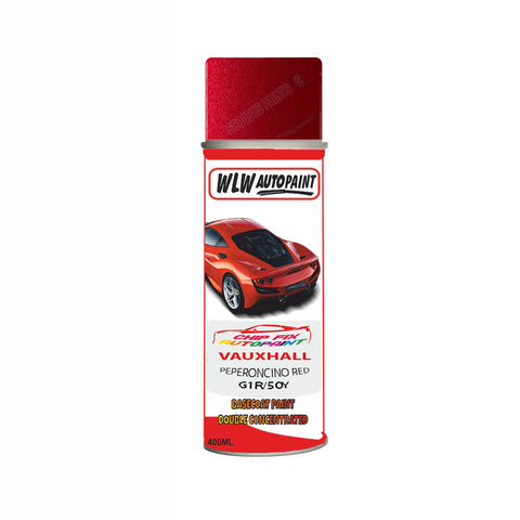 Aerosol Spray Paint For Vauxhall Tour Peperoncino Red Code G1R/50Y 2019-2021