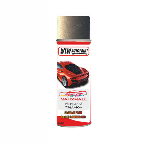 Aerosol Spray Paint For Vauxhall Corsa Pepperdust Code 736A/40W 2011-2018