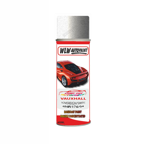 Aerosol Spray Paint For Vauxhall Karl Sovereign/Switchblade Silver Code 636R/176/G4L 2009-2021