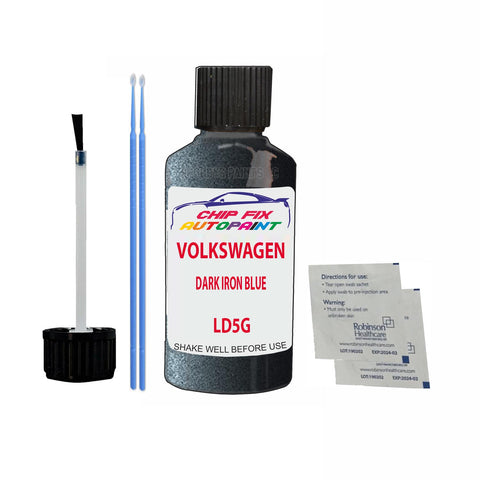 Paint For Vw Golf Gti Dark Iron Blue LD5G 2016-2021 Blue Touch Up Paint