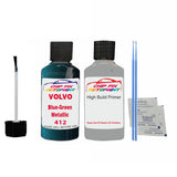 Anti Rust Primer Undercoat Volvo 940 / 960 Blue-Green Metallic Code 412 Touch Up 1994-1997