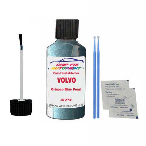Paint Suitable For Volvo V50R Orinoco Blue Pearl Code 479 Touch Up 2006-2010