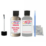 Anti Rust Primer Undercoat Volvo 940 Platina Beige Metallic Code 411 Touch Up 1993-1999