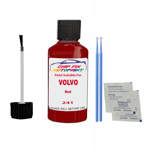 Paint Suitable For Volvo V40 Red Code 241 Touch Up 1997-2003