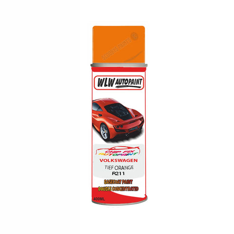 Paint For Vw Caddy Van Tief Orange R211 1991-2016 Orange Aerosol Spray Paint