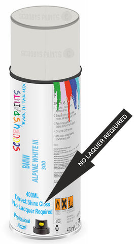 Direct Gloss Spray For Bmw M3 Cabrio Alpine White 3 300 Aerosol Paint No Lacquer Required