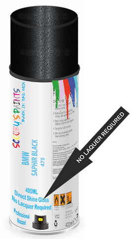 Direct Gloss Spray For Bmw M3 Black Sapphire Metallic 475 Aerosol Paint No Lacquer Required