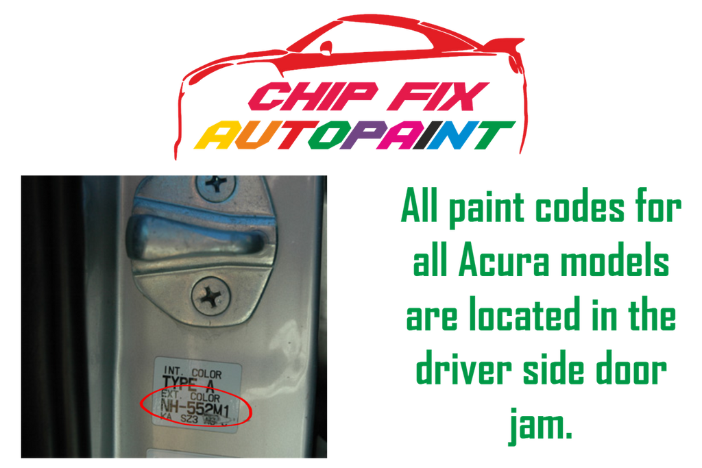 ACURA Paint Code Location