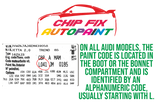 AUDI Paint Code Location