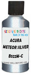 Detail brush applying Silver Metallic to a small door scratch on an Acura Tsx, clean OEM finish