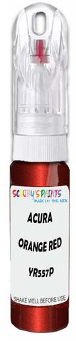 10ml–30ml touch-up kit for Acura Csx chips and scratches, precise colour match to Orange Red Mat YR557P