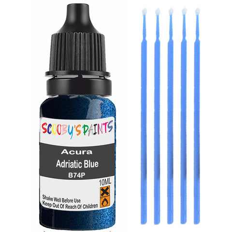 Touch Up Paint For Acura Integra Adriatic Blue B74P Blue Scratch Stone Chip 10Ml