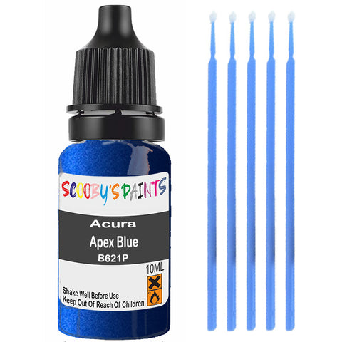 Touch Up Paint For Acura Tl Apex Blue B621P Blue Scratch Stone Chip 10Ml