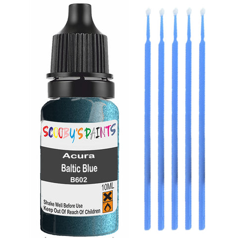 Touch Up Paint For Acura Slx Baltic Blue B602 Blue Scratch Stone Chip 10Ml