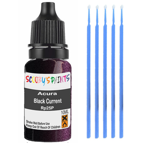 Touch Up Paint For Acura Legend Black Current Rp25P Purple/Violet Scratch Stone Chip 10Ml